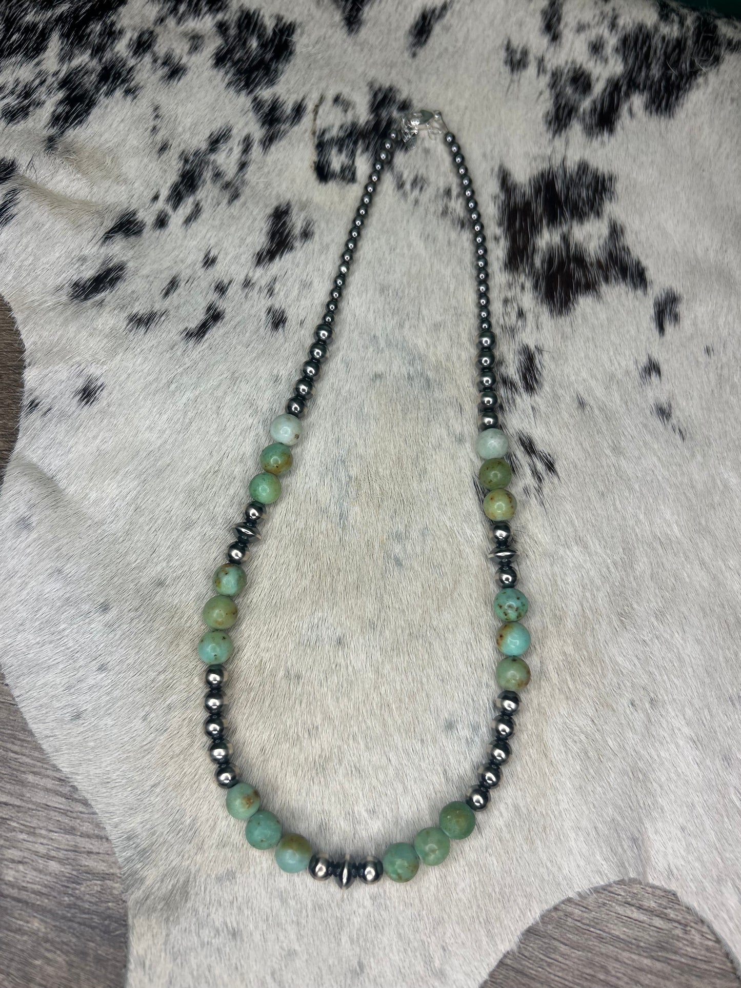 Variscite & Pearl Necklace