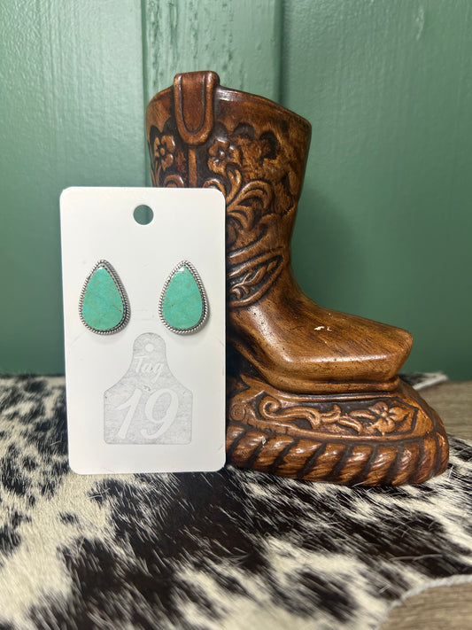 Royston Turquoise Stud Earrings