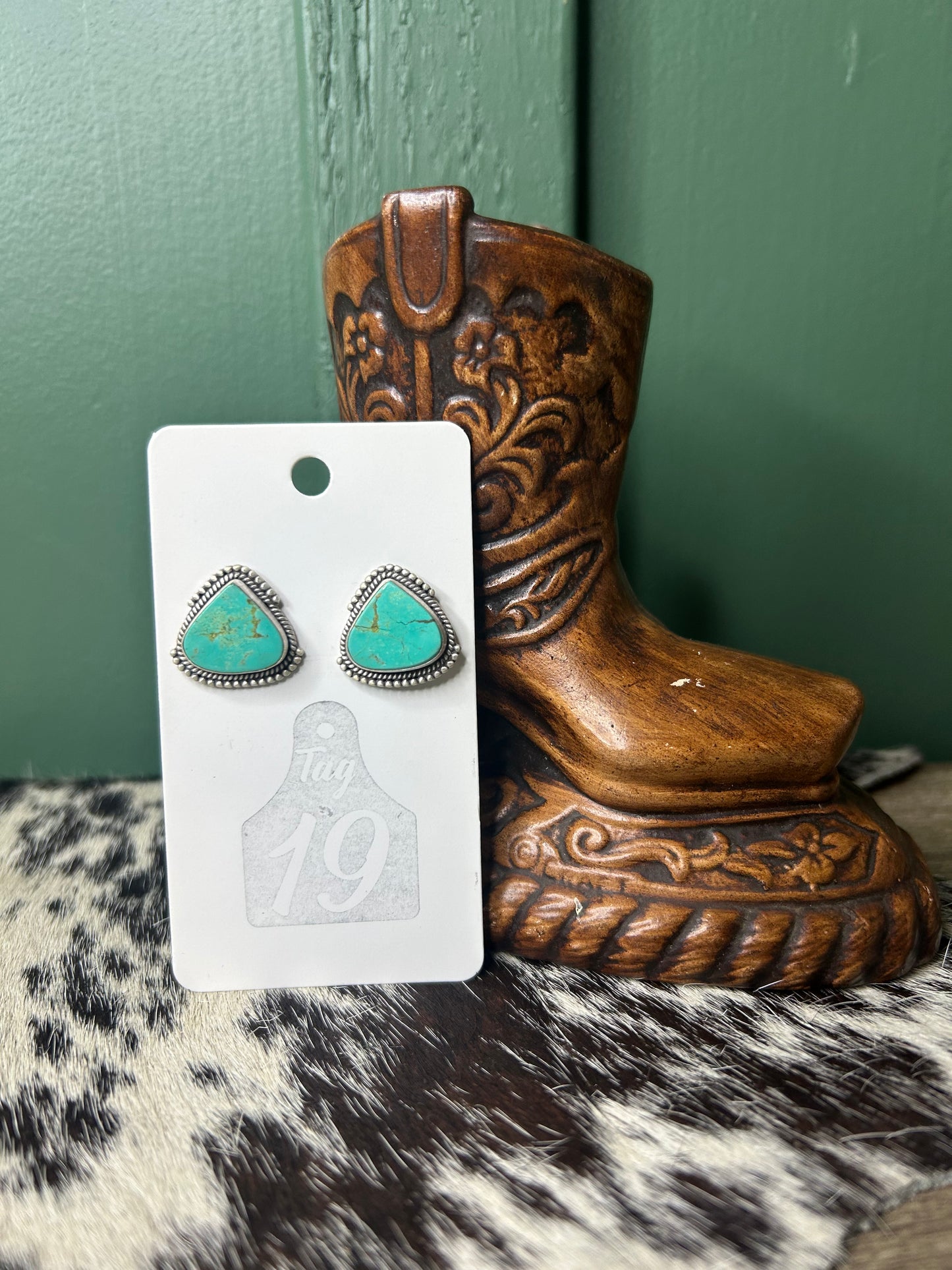 Royston Turquoise Stud Earrings