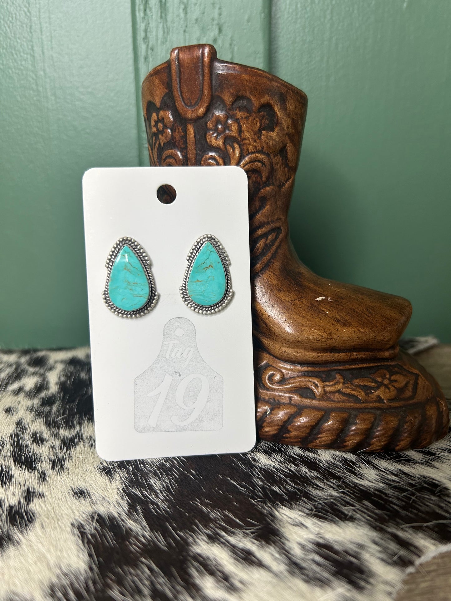 Royston Turquoise Stud Earrings