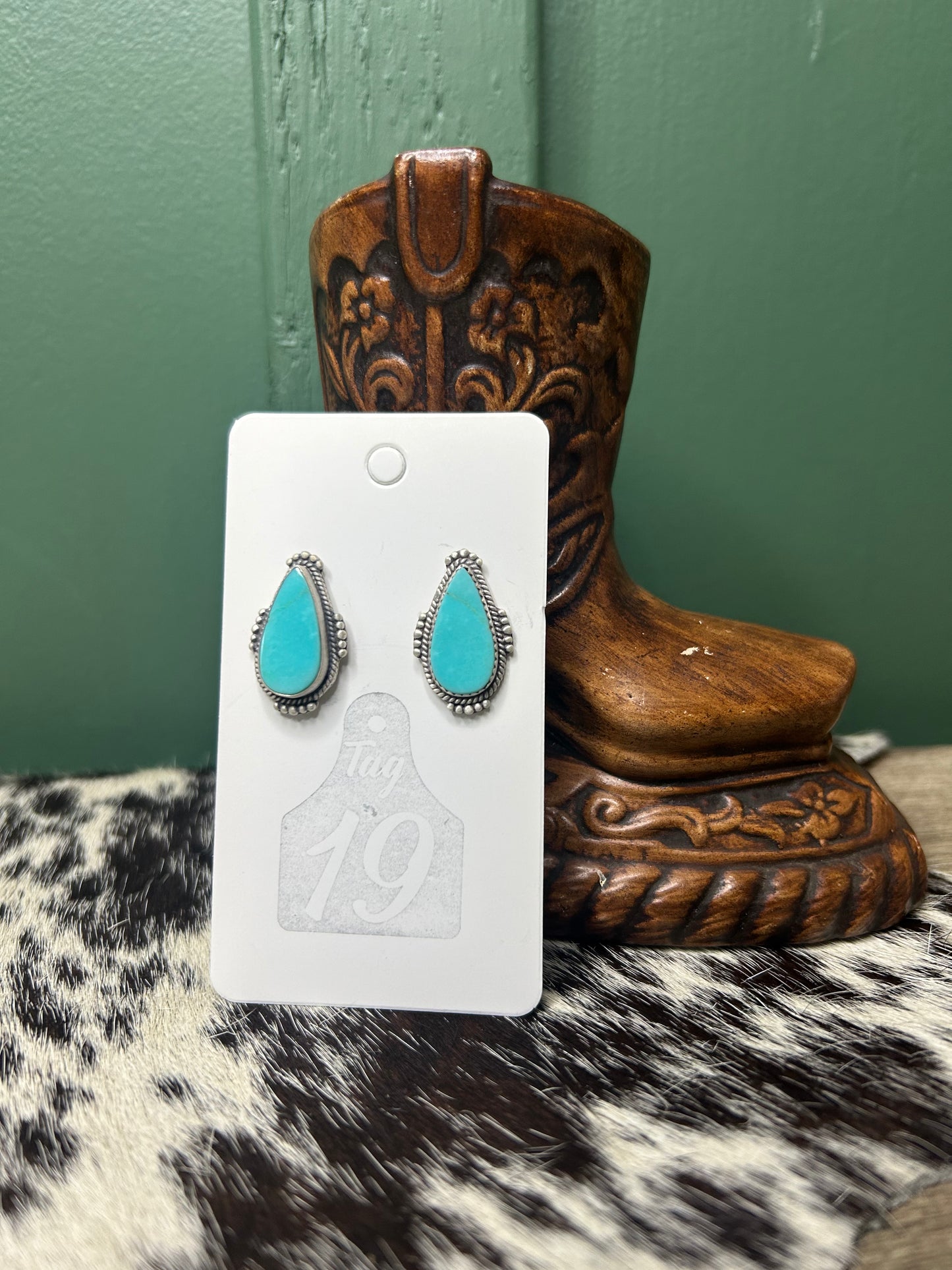 Royston Turquoise Stud Earrings