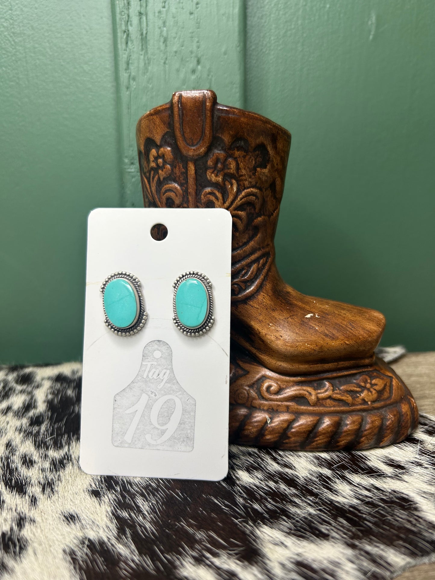 Royston Turquoise Stud Earrings