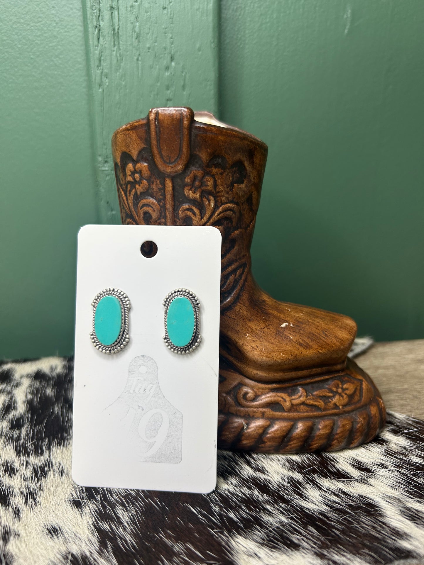 Royston Turquoise Stud Earrings