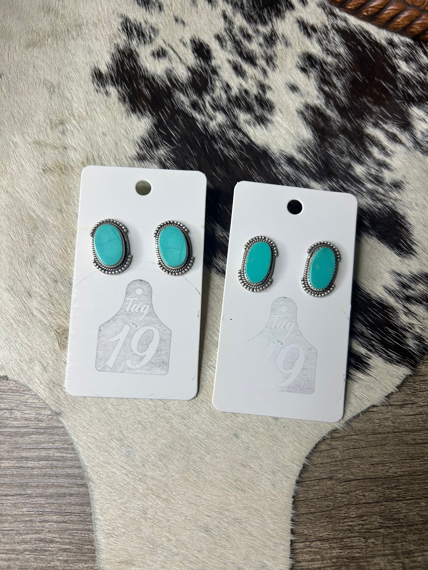 Royston Turquoise Stud Earrings
