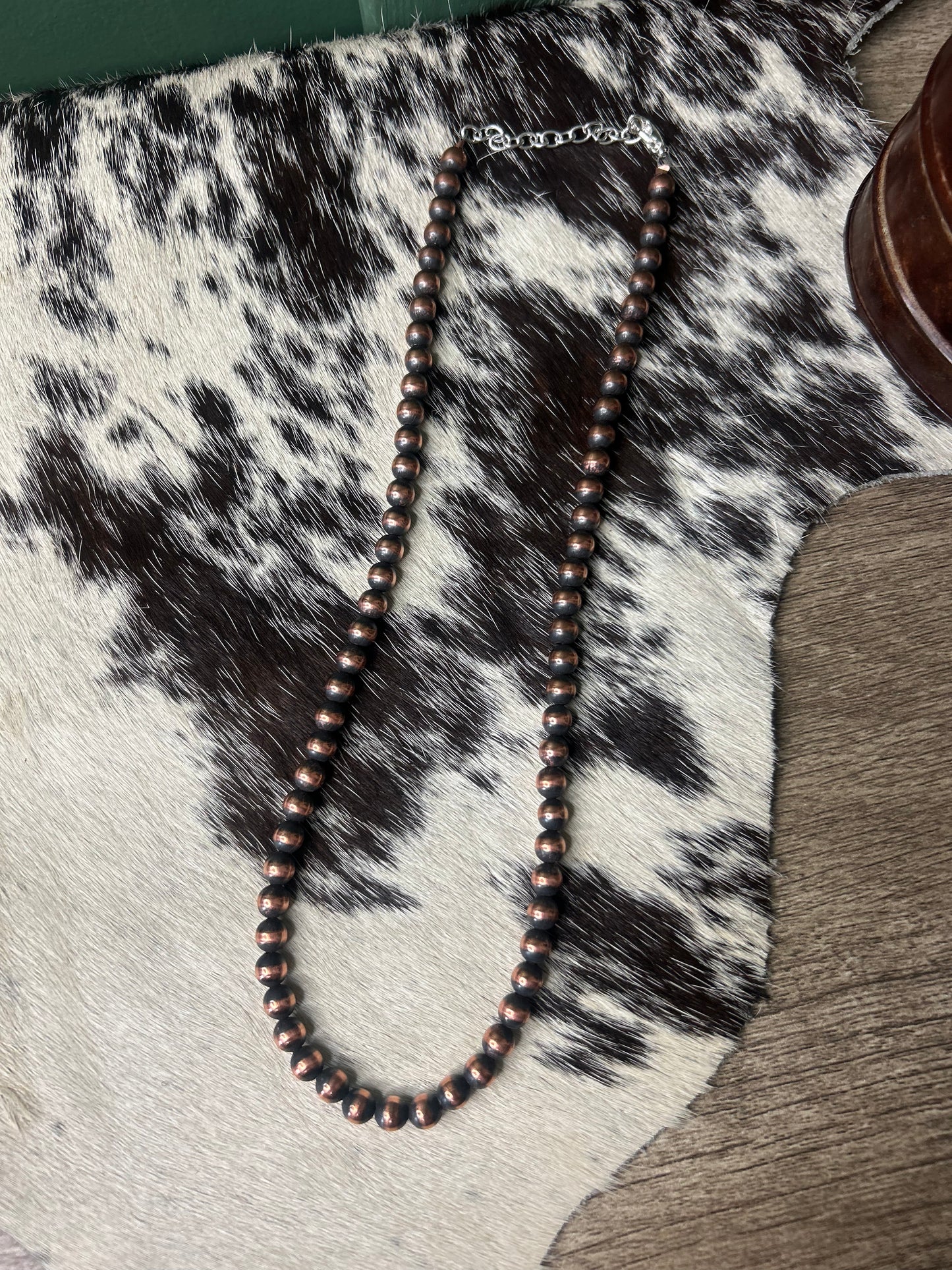 6mm Copper Pearl Necklace
