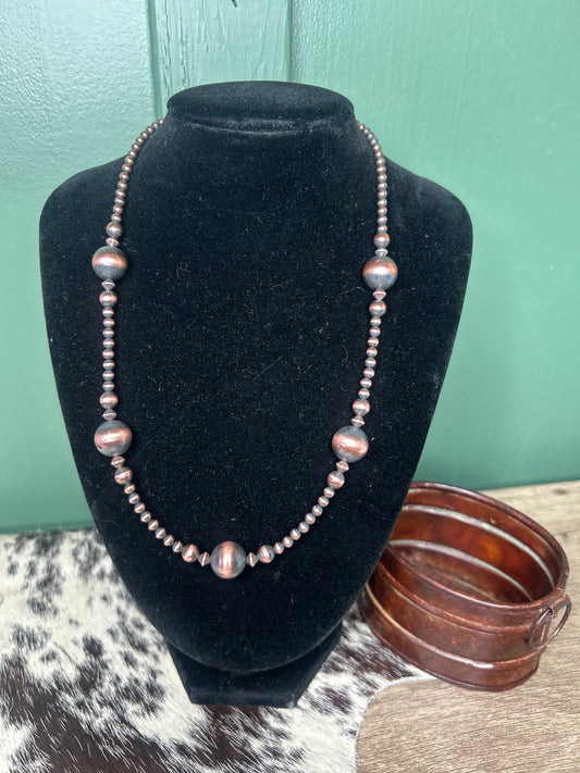 4mm & 12mm Oxidized Copper Pearls