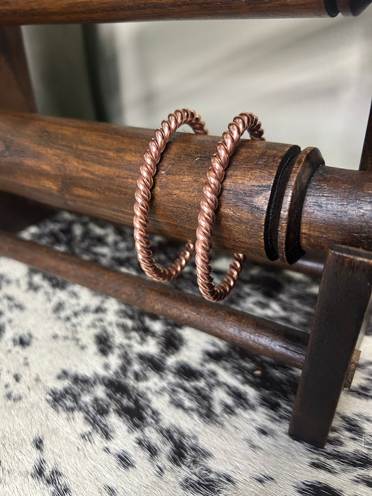 Copper Rope Cuff