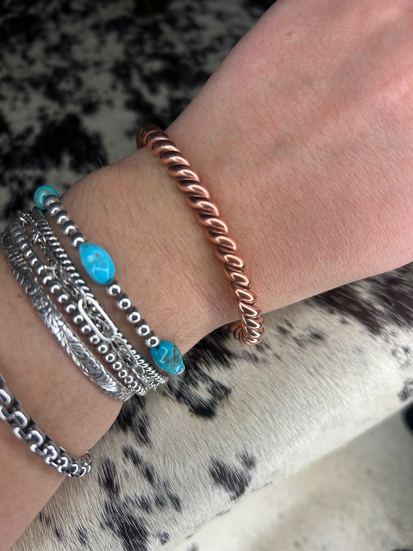 Copper Rope Cuff