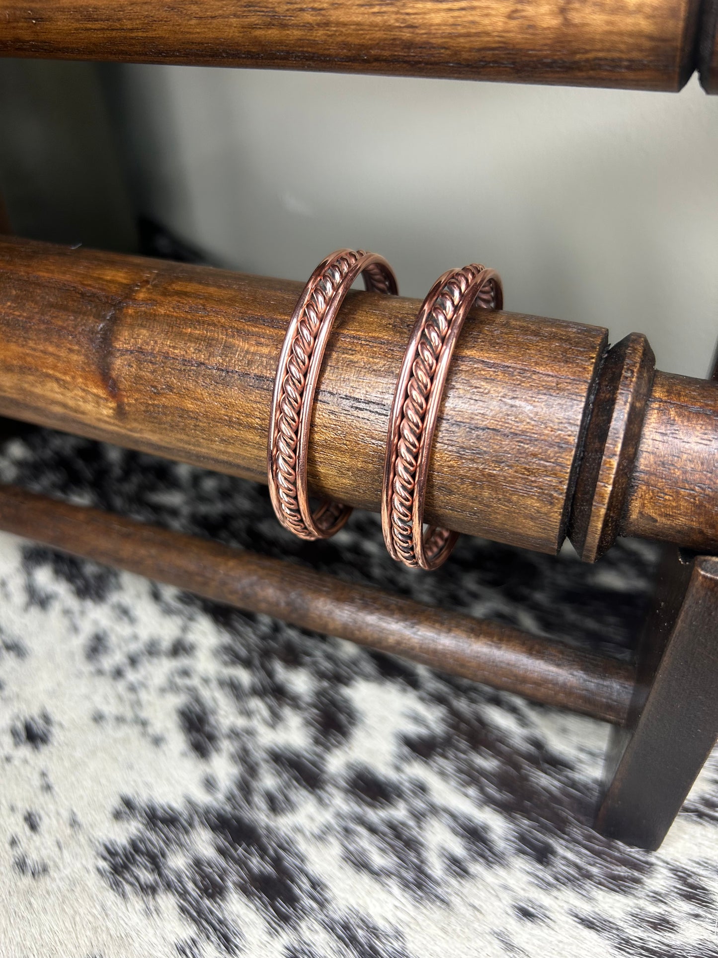 Copper Band Rope Cuff