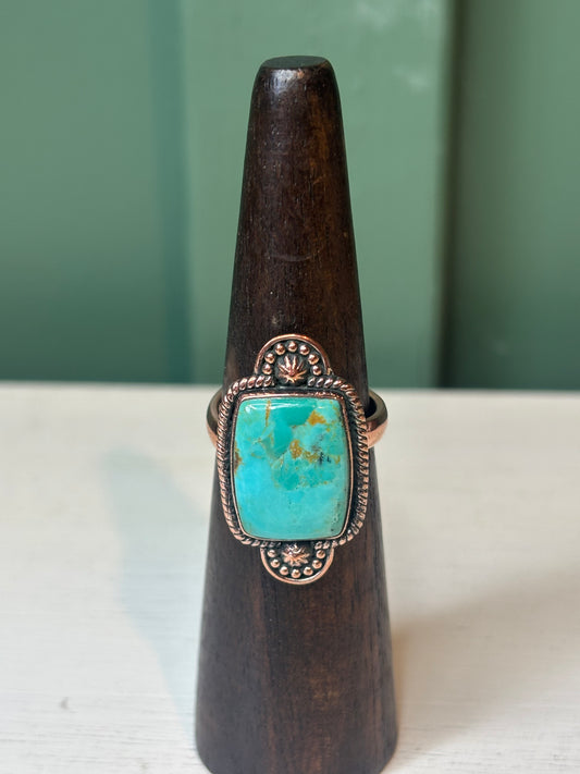 Mohave Turquoise Copper Ring