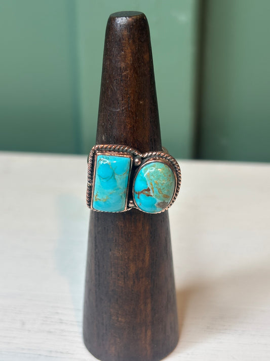 Mohave Turquoise Copper Ring