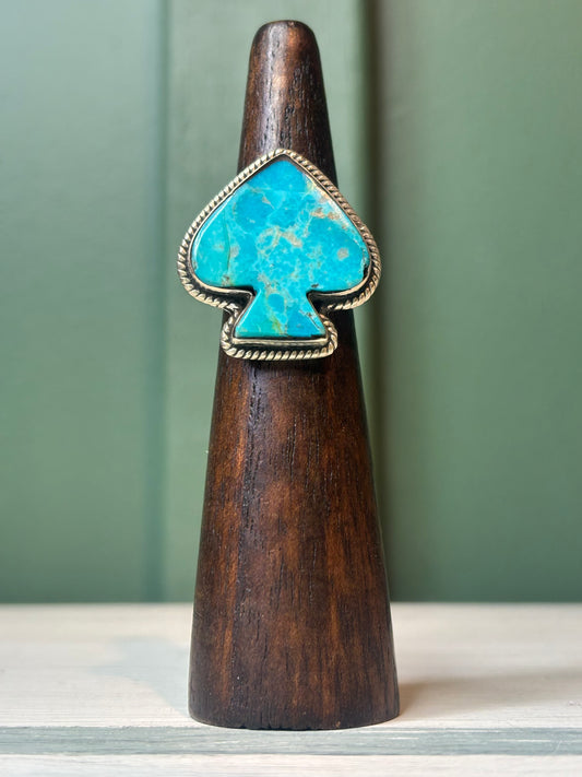 Mohave Turquoise Spades Rings