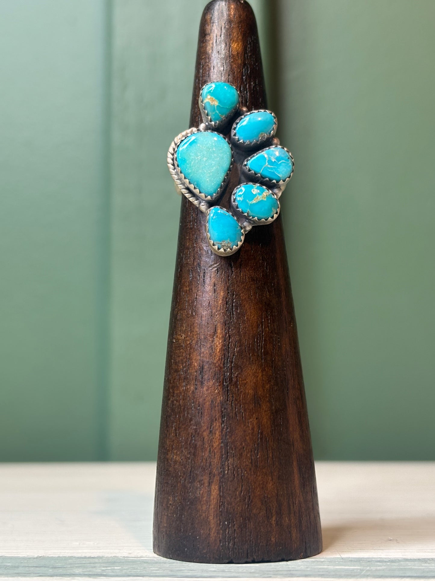 Sierra Bella Turquoise Half Cluster Ring