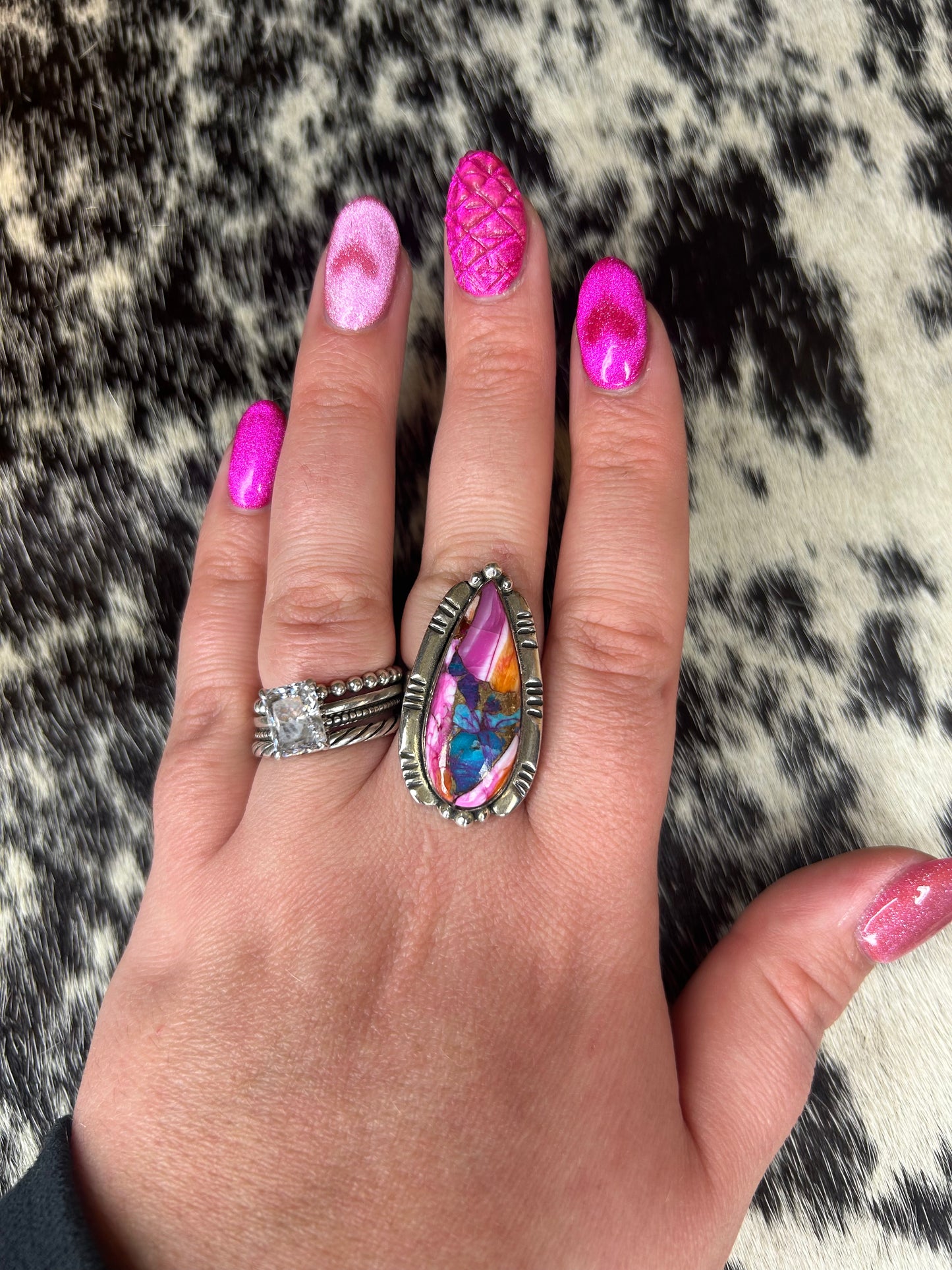 Pink Dahlia Ring