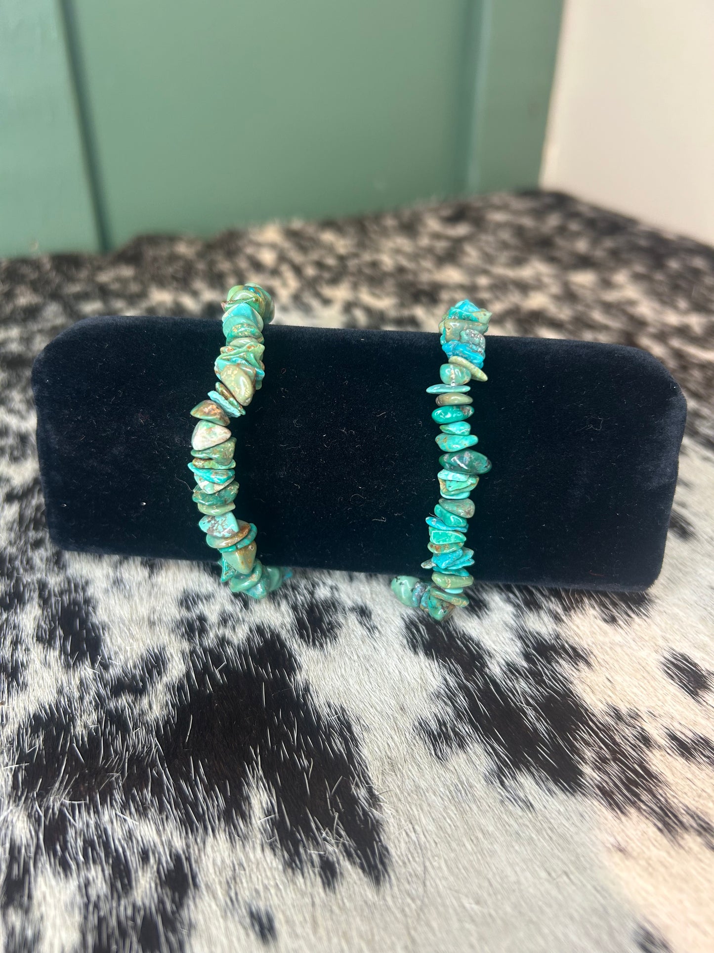 Turquoise Chip Stretch Bracelet