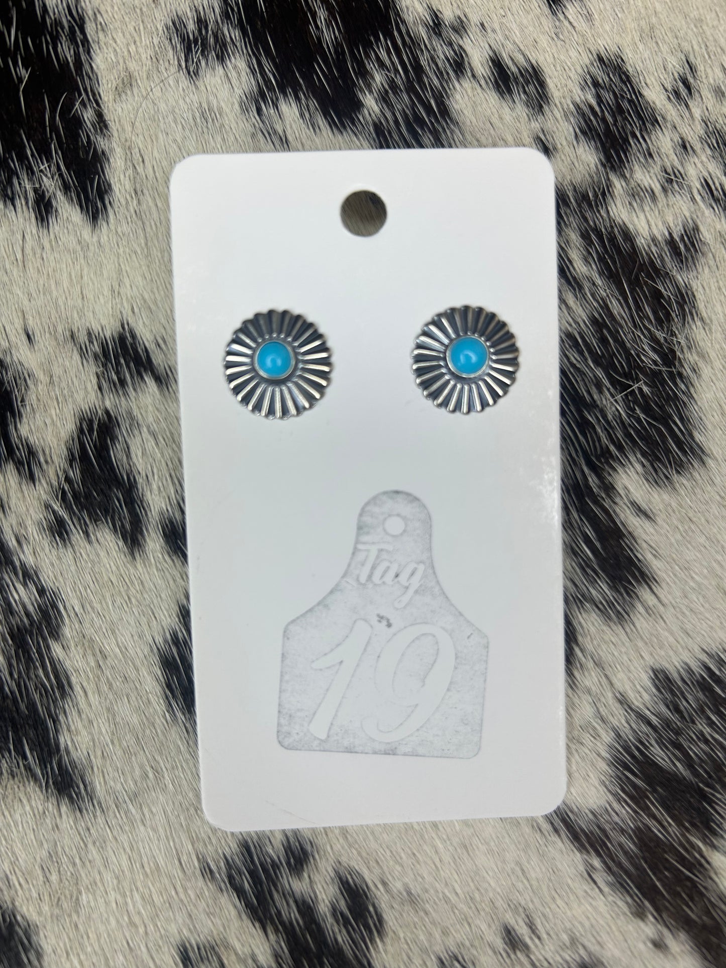 Turquoise Burst Stud Earring