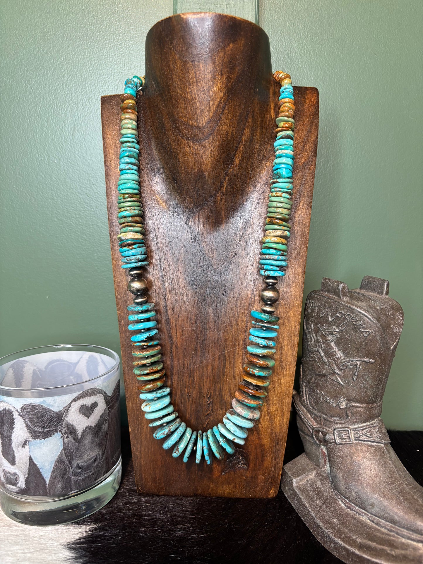 Sterling Silver Turquoise Necklace