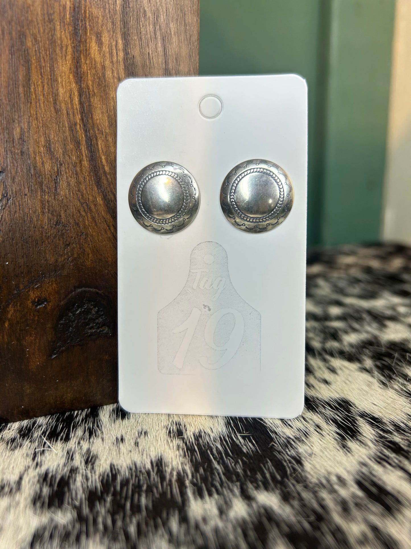 Concho Stud Earrings