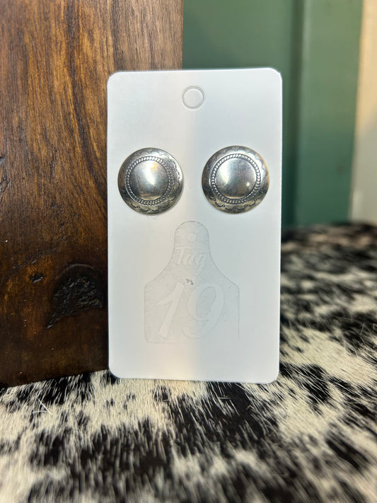 Concho Stud Earrings