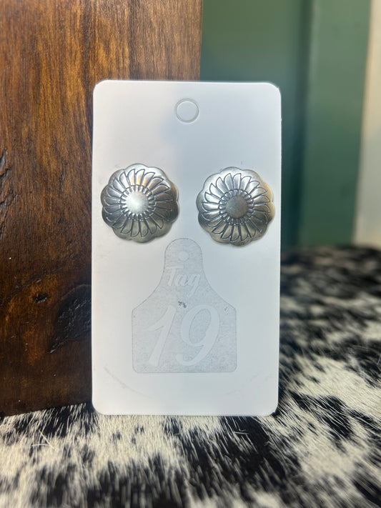 Concho Stud Earrings
