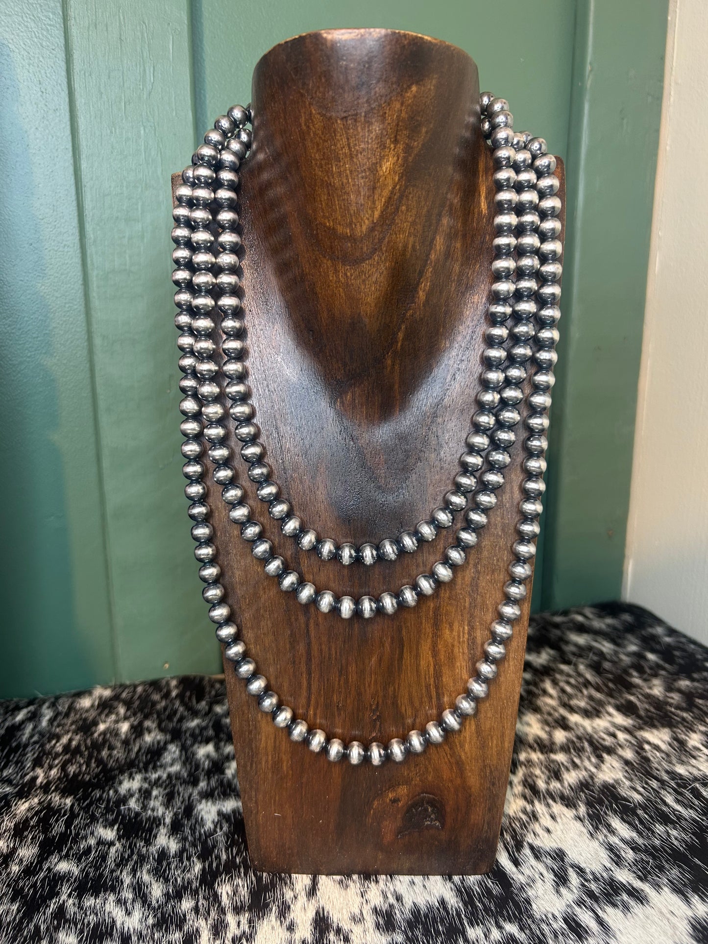 Silver Plated Copper Pearls 8mm