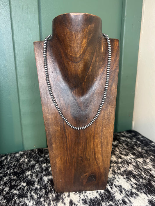 Silver Plated Copper Pearl 4mm Saucer