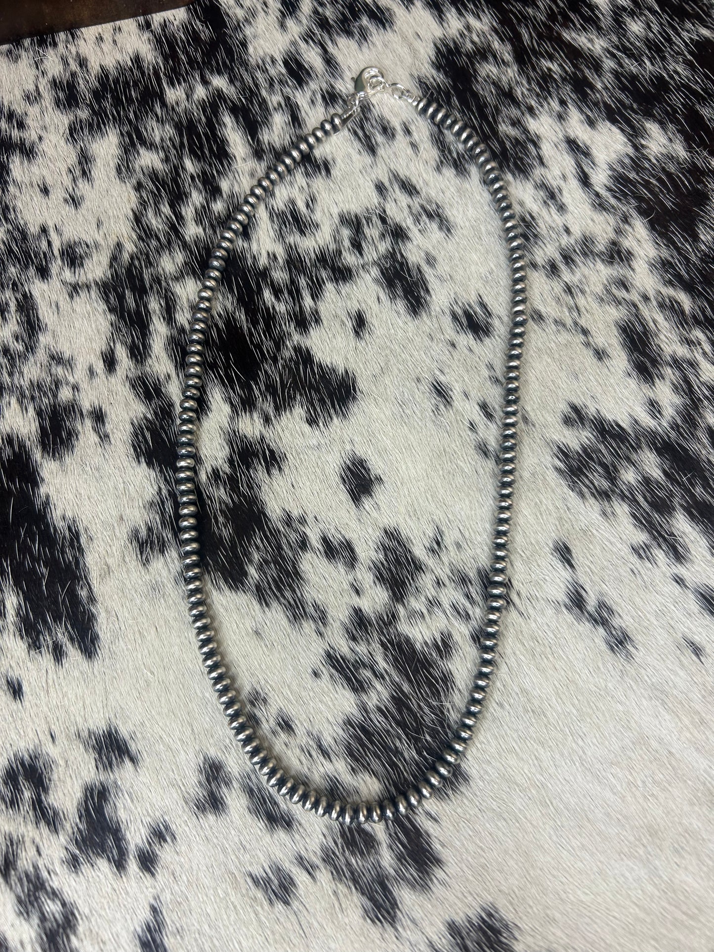 Silver Plated Copper Pearl 4mm Saucer