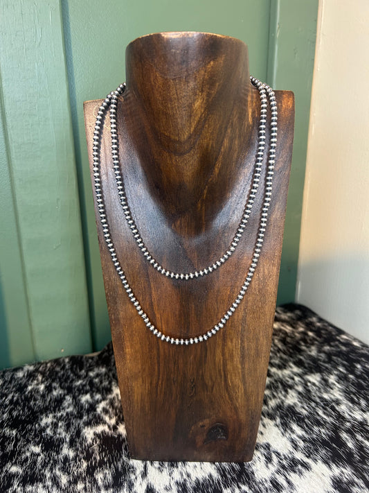 Silver Plated Copper Pearls 4mm