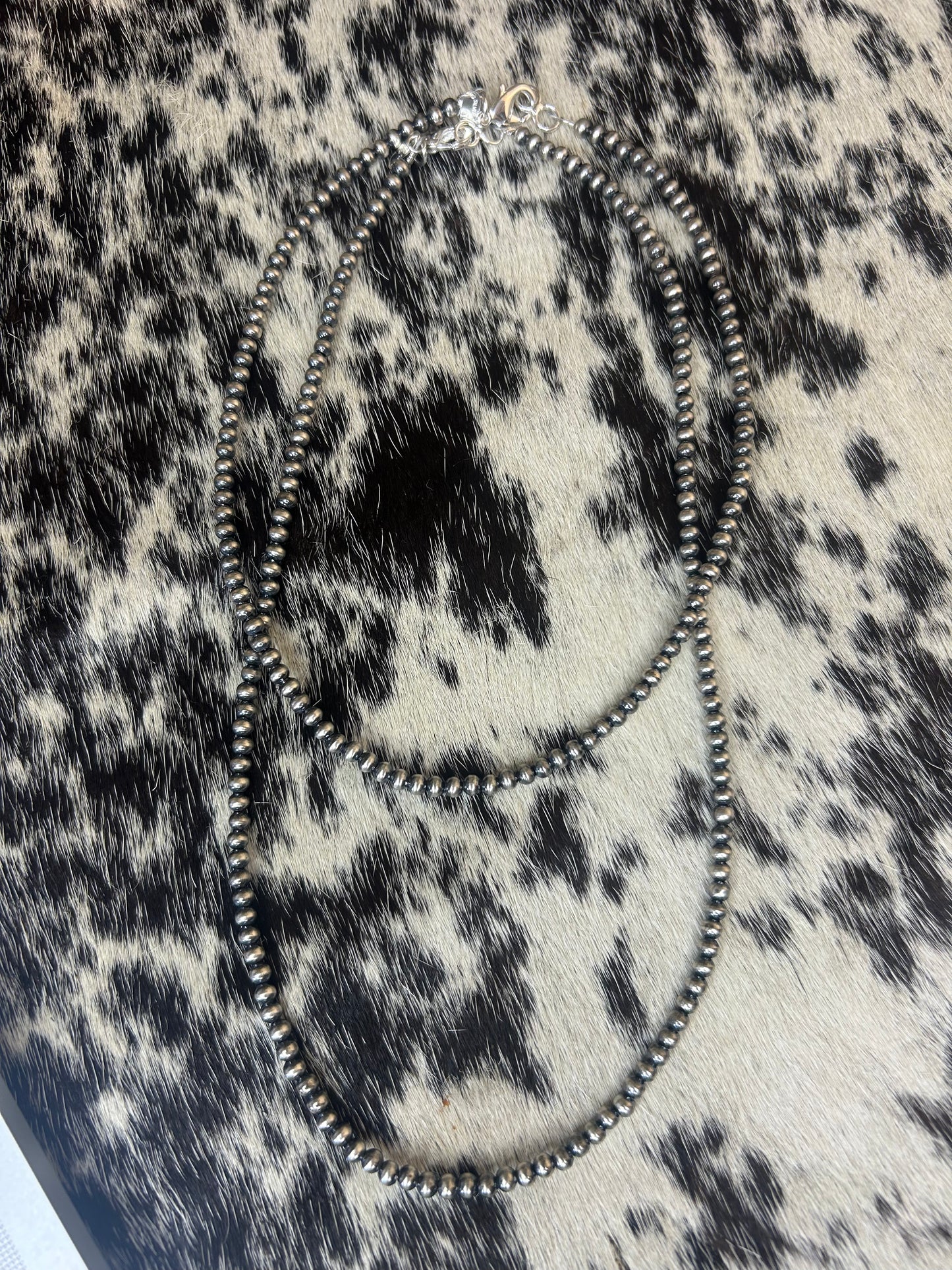 Silver Plated Copper Pearls 4mm