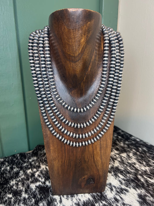 Silver Plated Copper Pearls 8mm Saucers