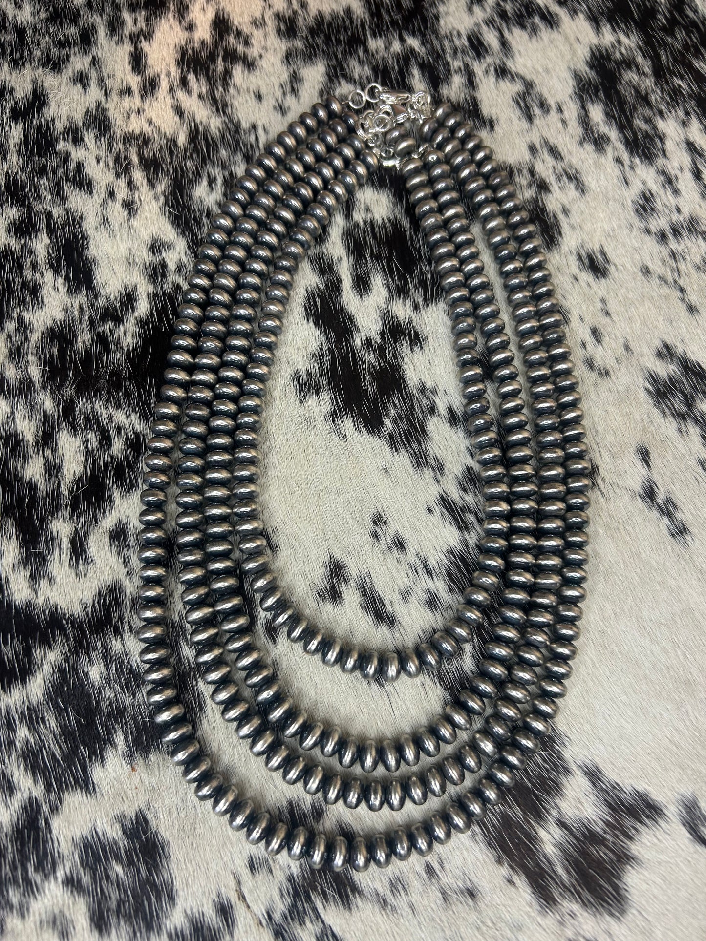 Silver Plated Copper Pearls 8mm Saucers
