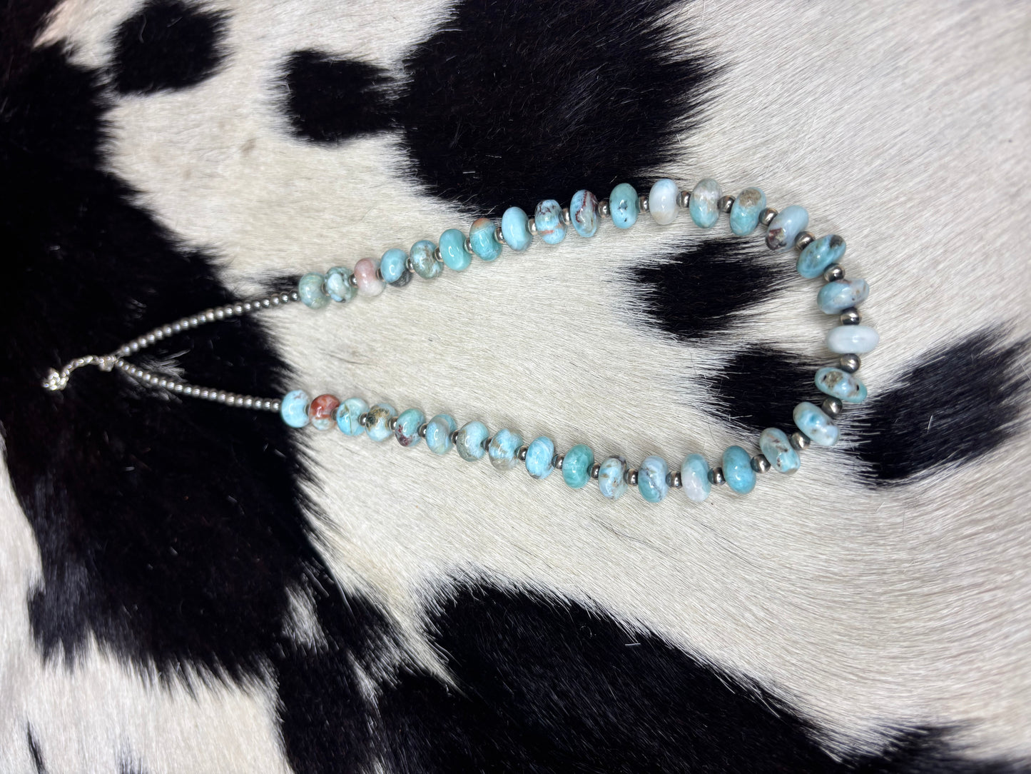 Sterling Silver Larimar Necklace