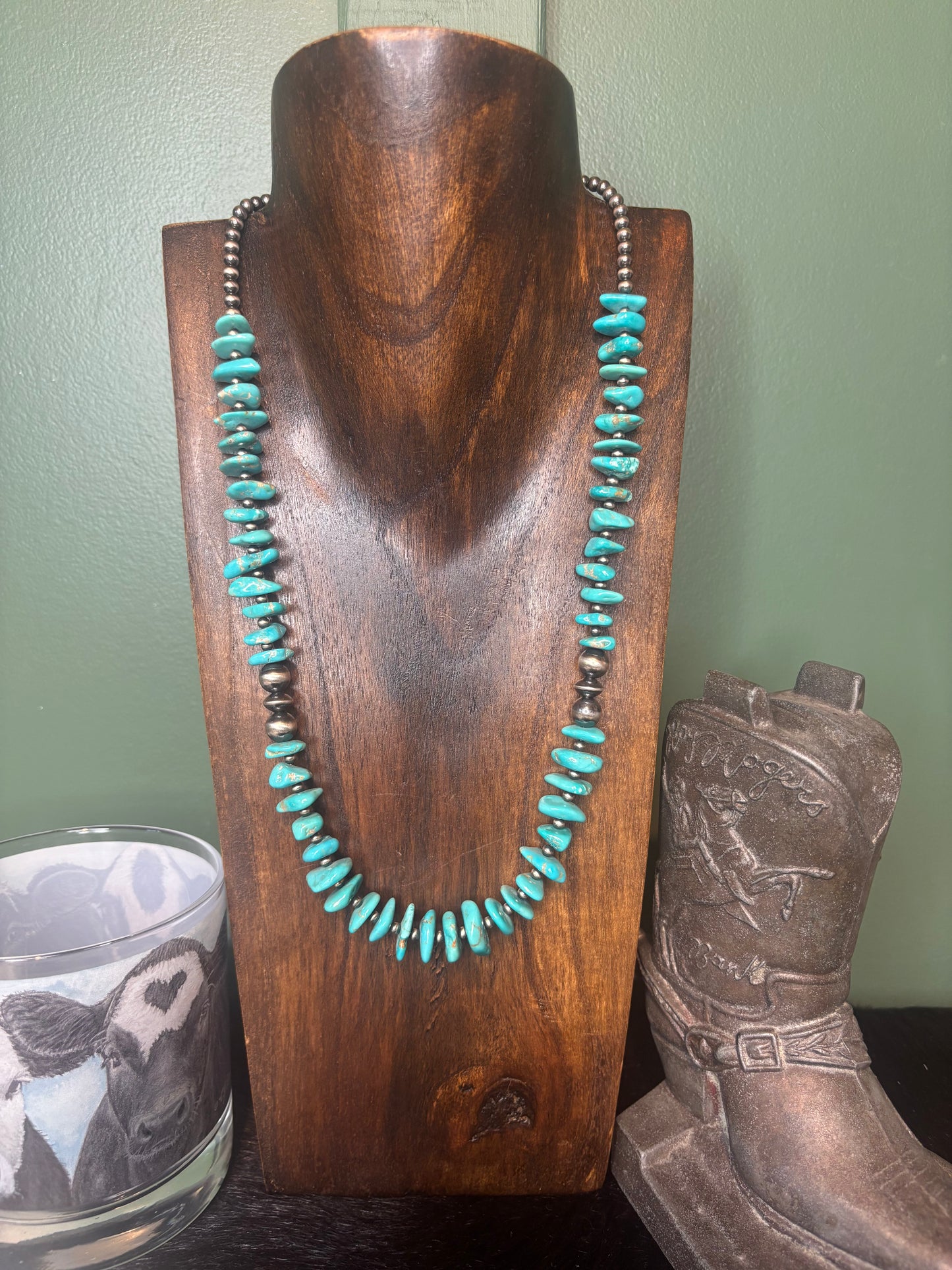 Sterling Silver Turquoise Necklace