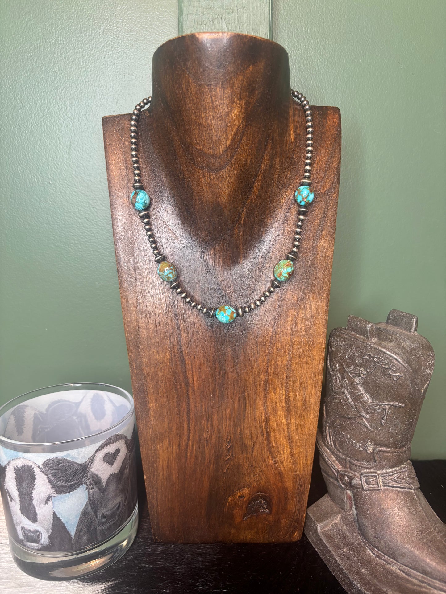 Sterling Silver Sonoran Gold Turquoise Necklace