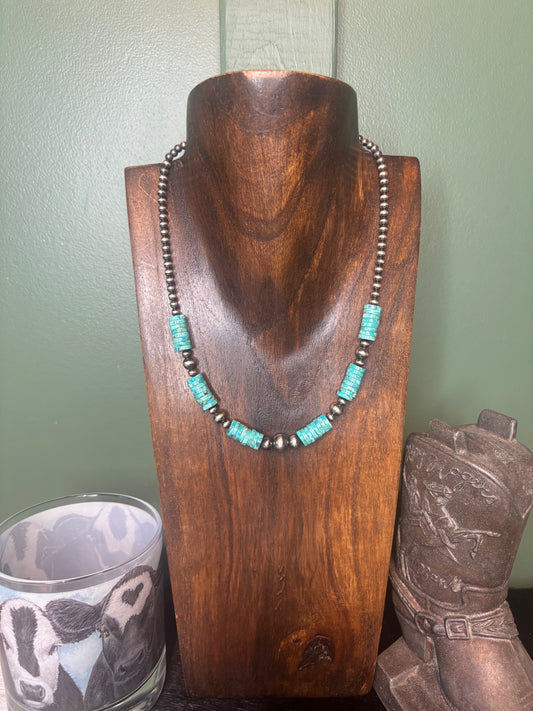 Sterling Silver Turquoise Necklace