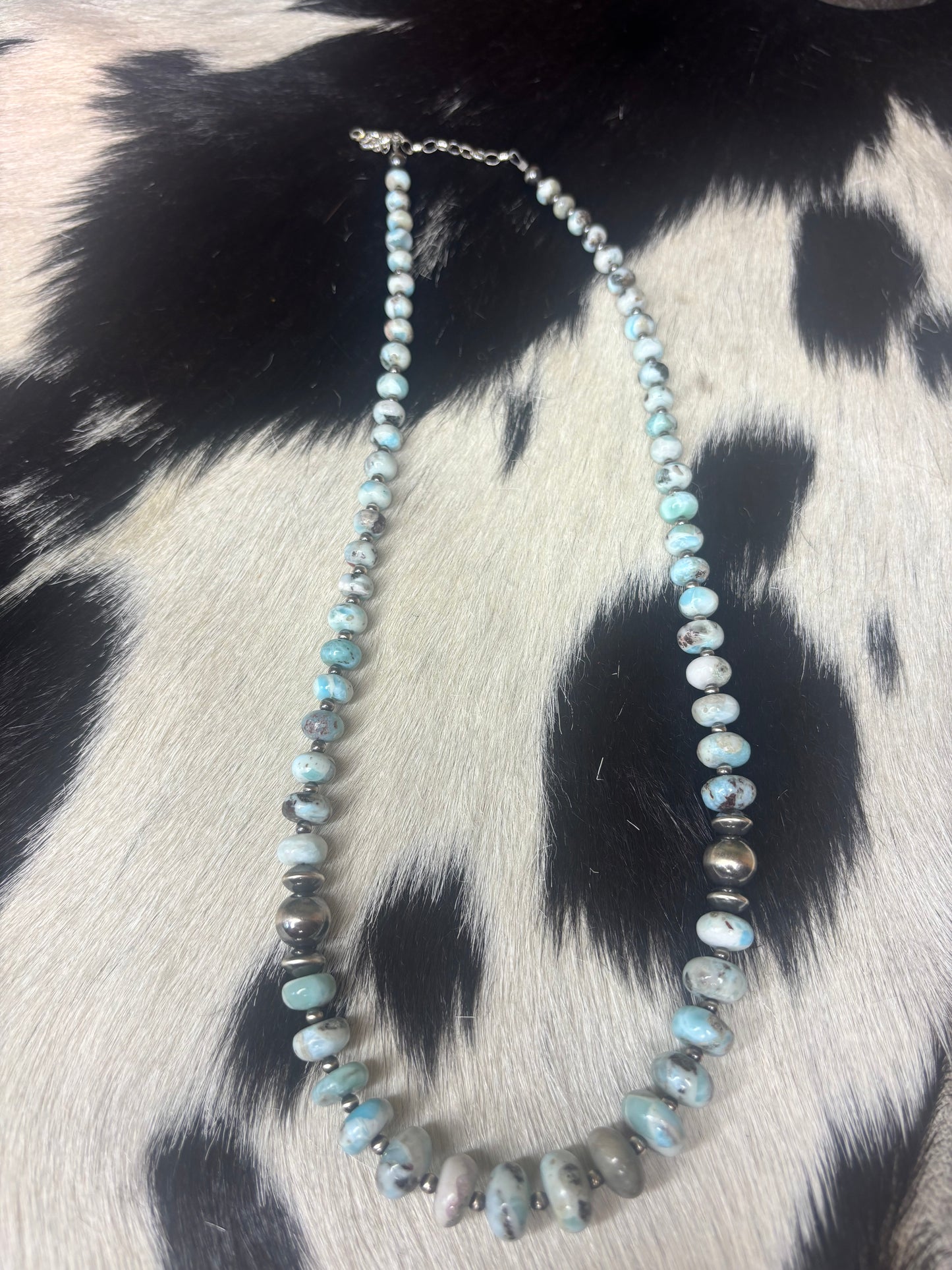 Sterling Silver Larimar Necklace