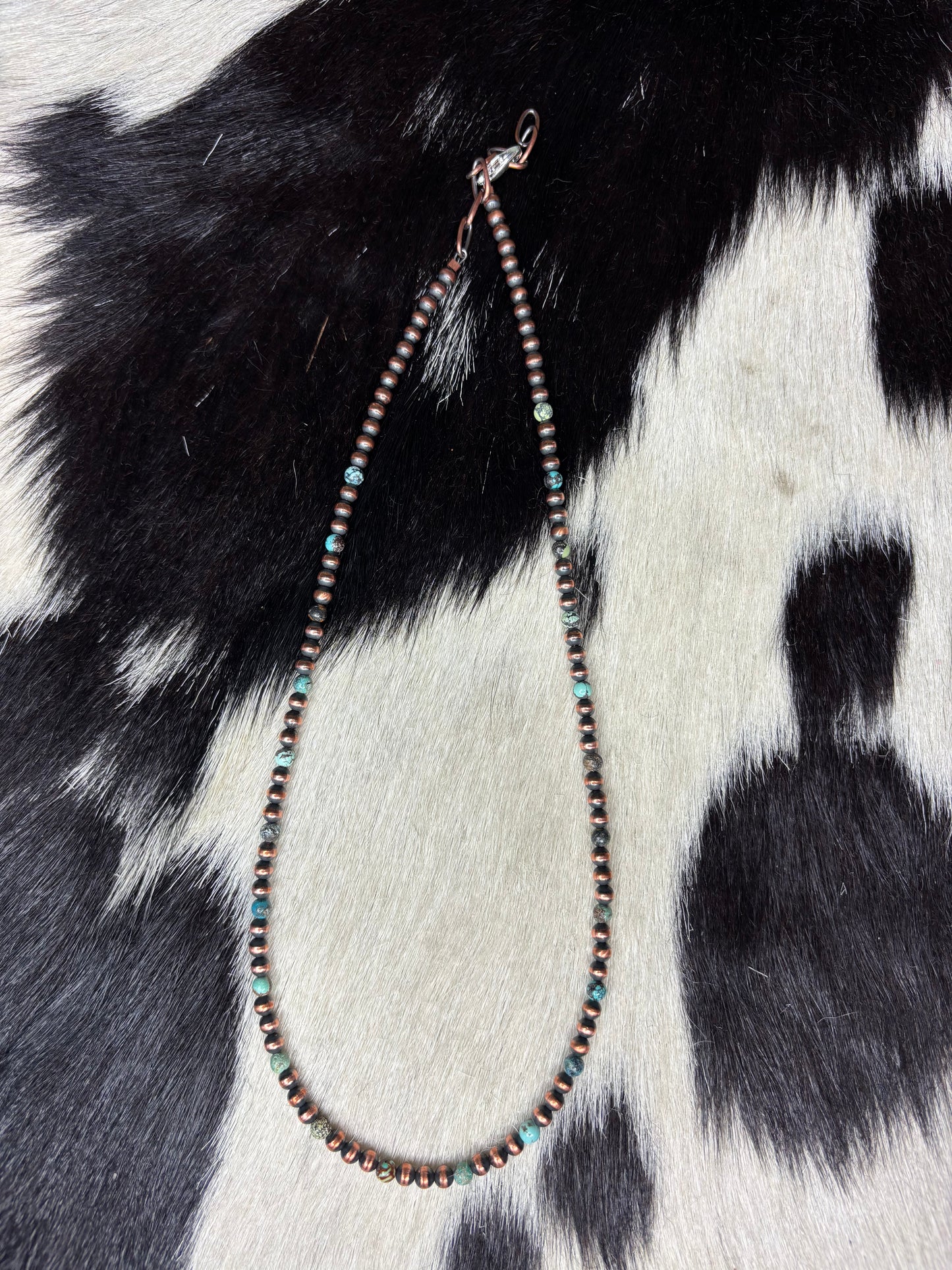 Hubei Turquoise Copper Pearls Necklace