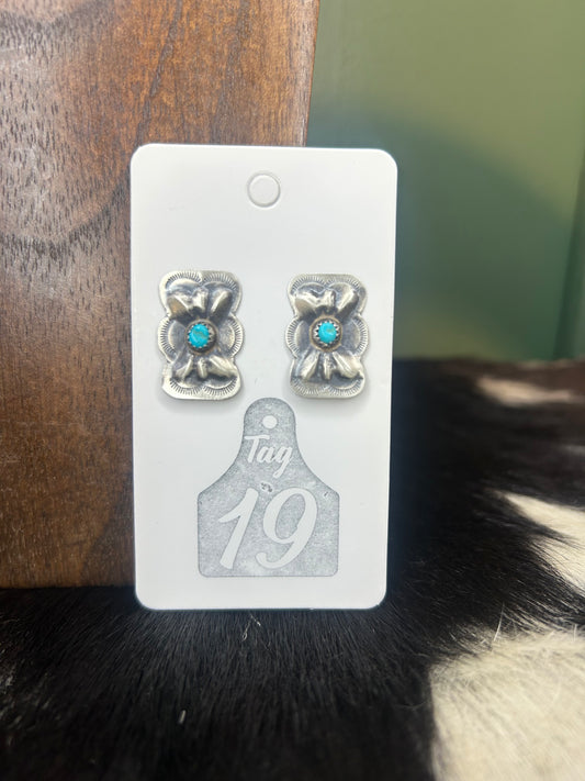Butterfly Concho with Turquoise Earring