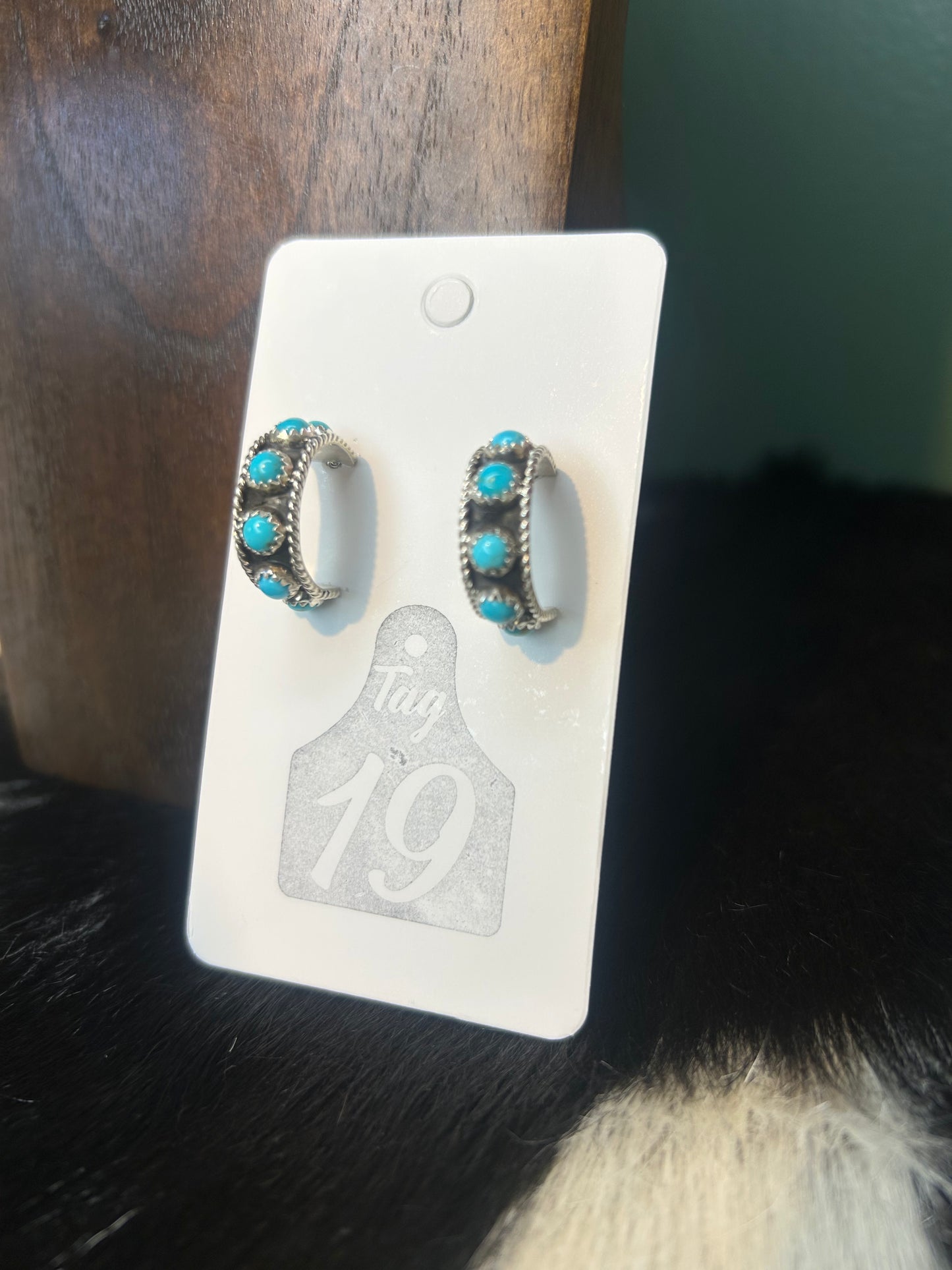Turquoise Hoop Earrings