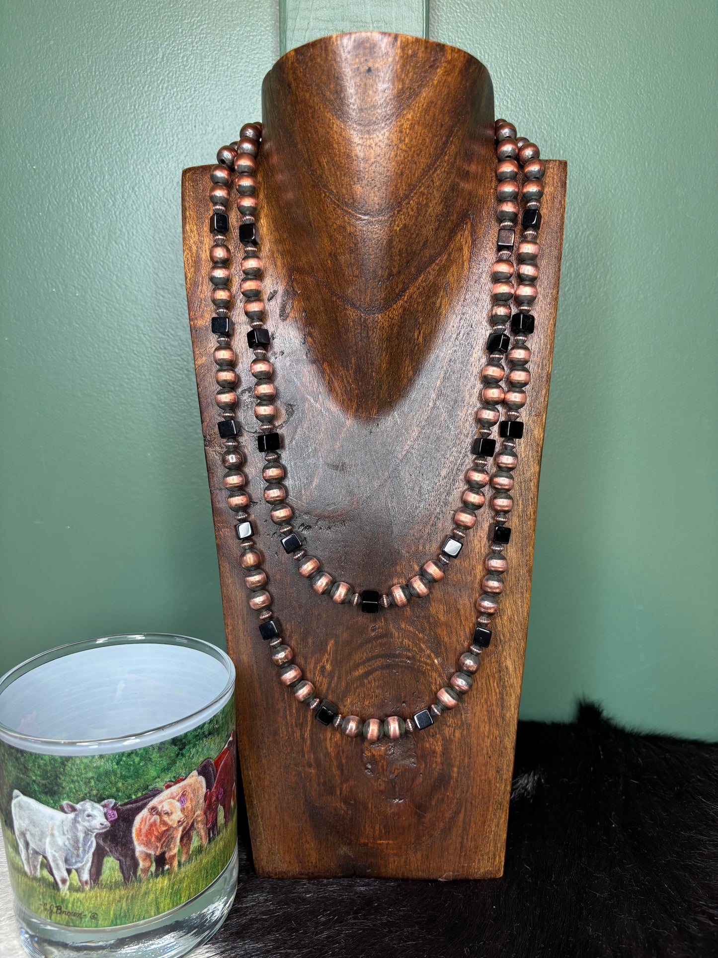 Copper Black Onyx Necklace