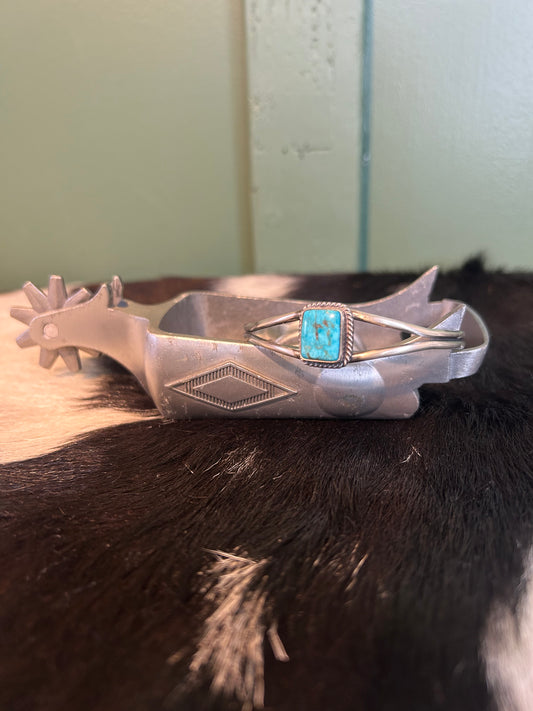 Kingman Turquoise Square Cuff