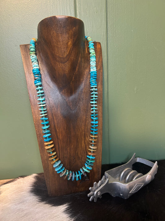 Multi Color Turquoise Graduated Necklace