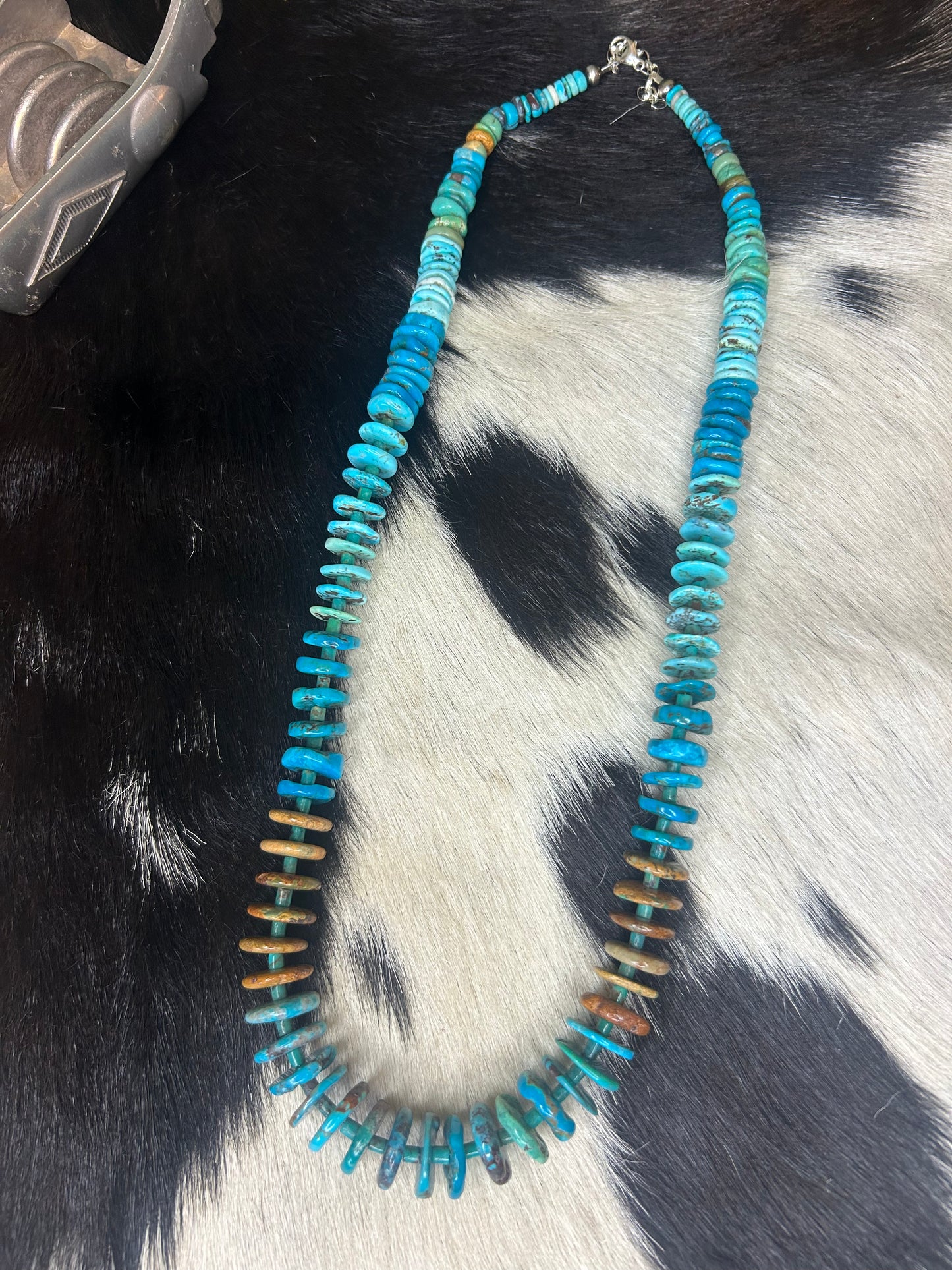 Multi Color Turquoise Graduated Necklace
