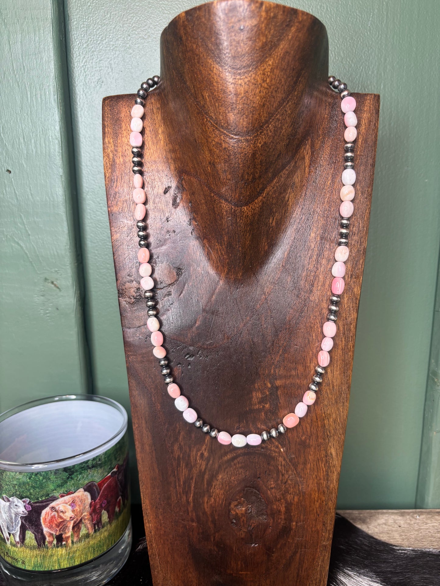 Sterling Silver Pink Conch Necklace