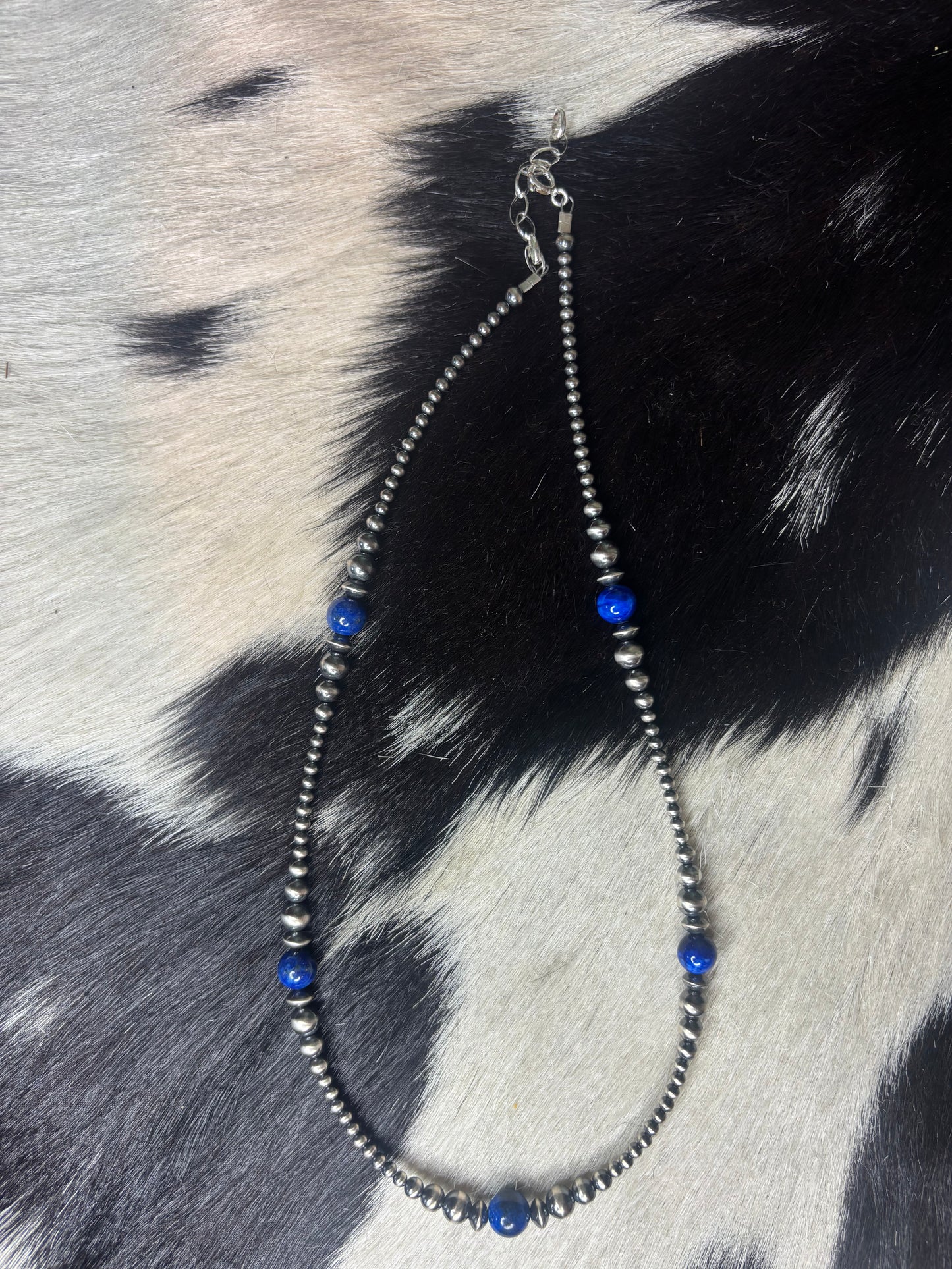 Sterling Silver Blue Lapis Necklace