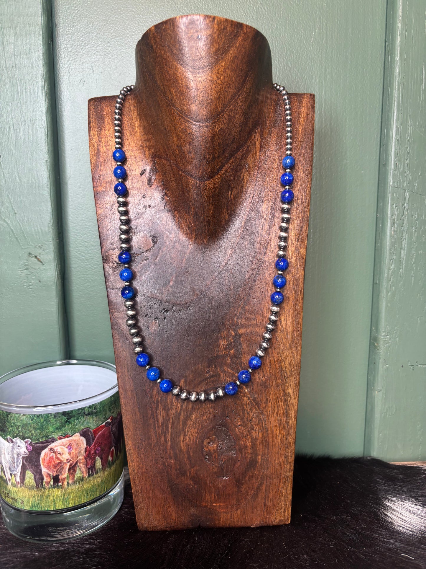 Sterling Silver Blue Lapis Necklace