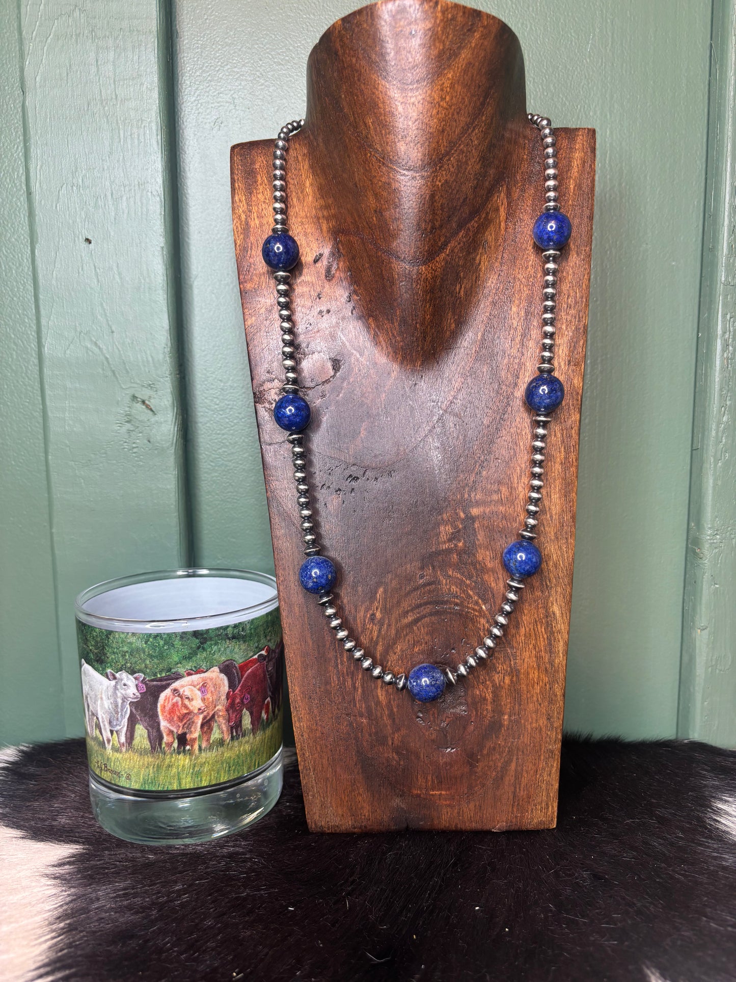 Sterling Silver Blue Lapis Necklace