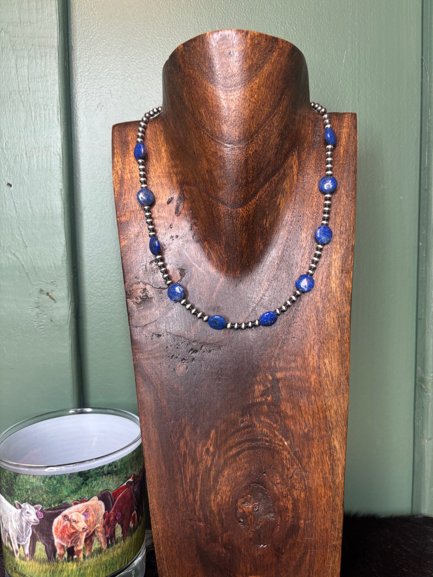 Sterling Silver Blue Lapis Necklace