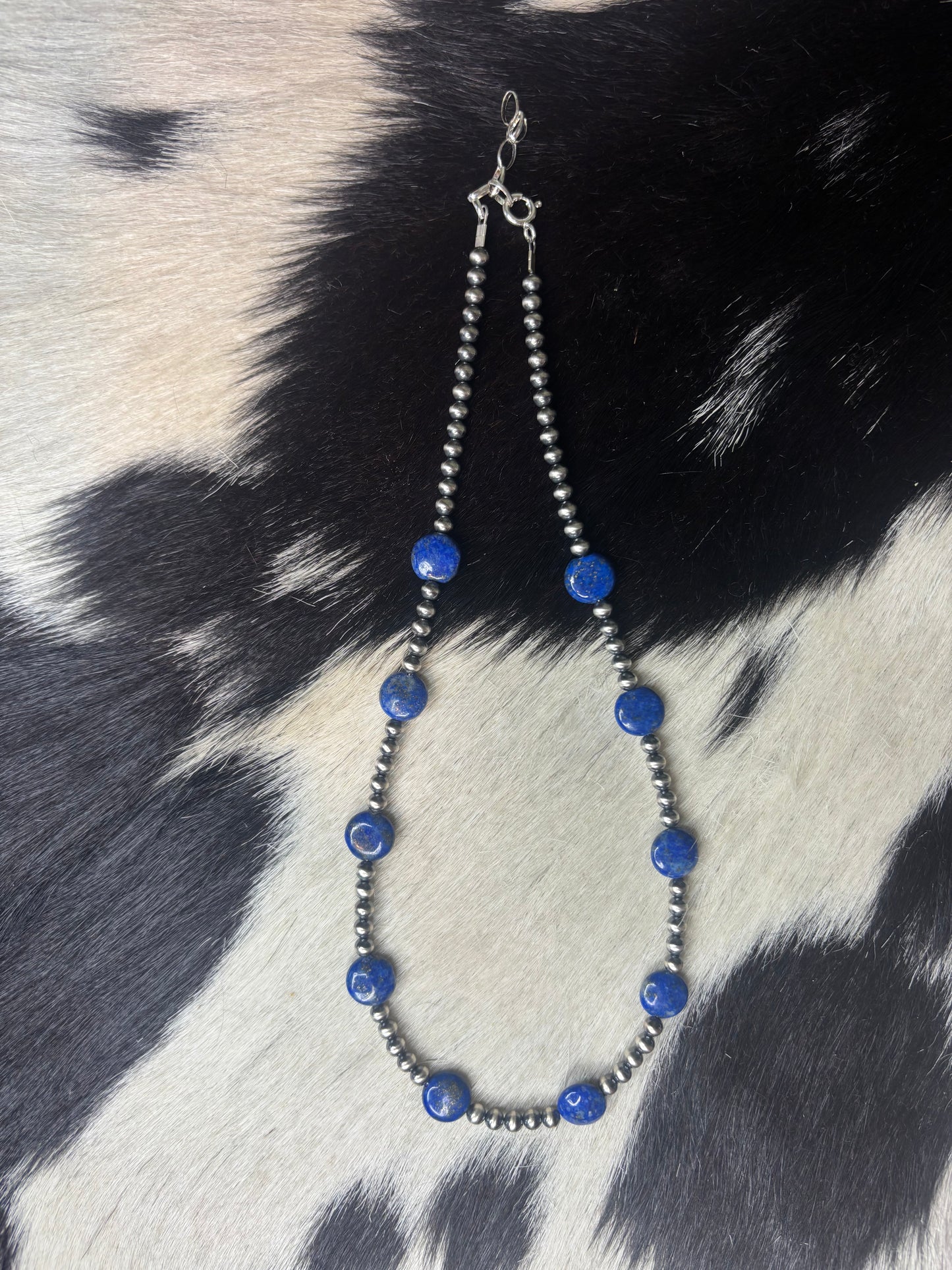 Sterling Silver Blue Lapis Necklace