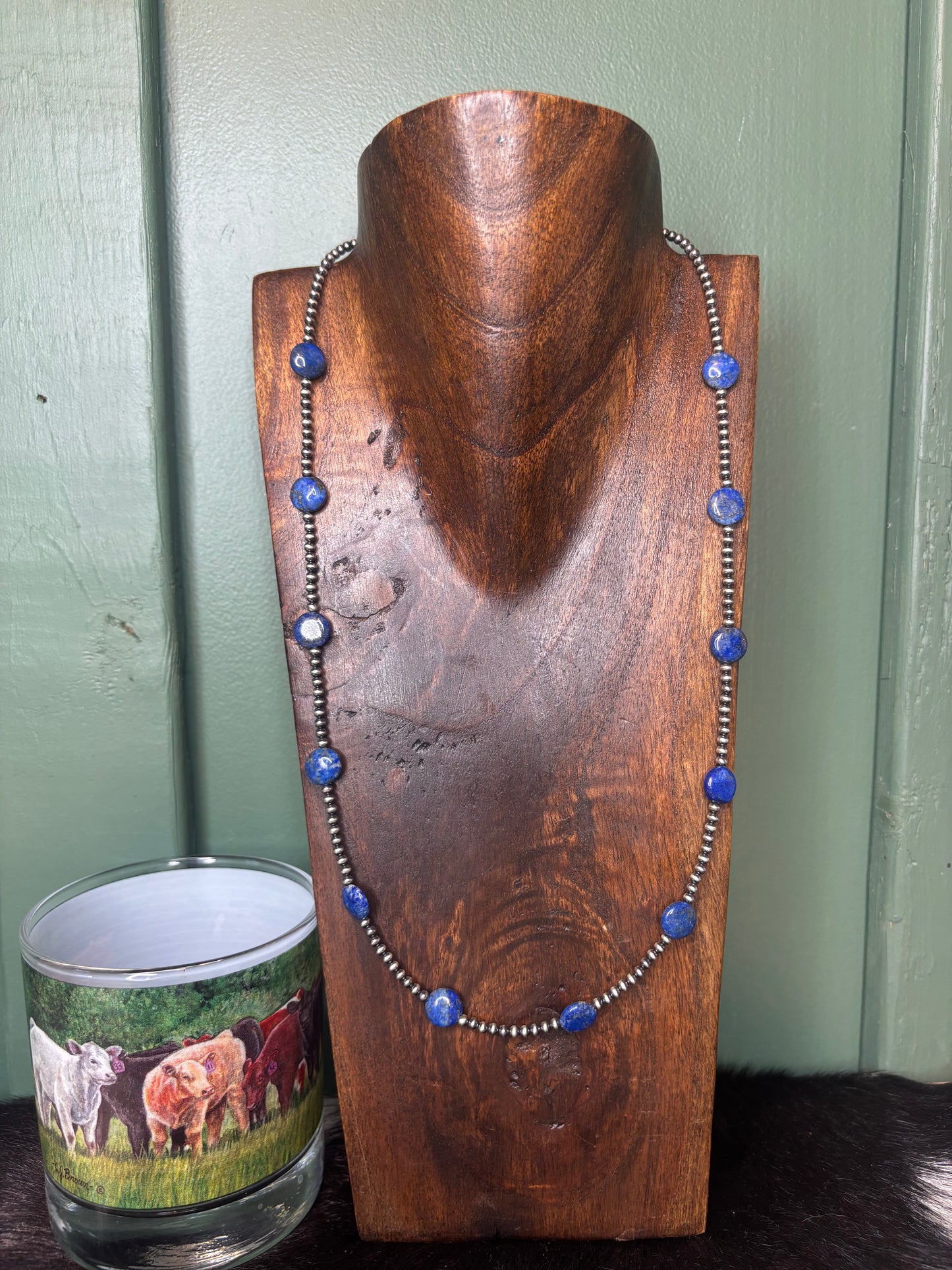 Sterling Silver Blue Lapis Necklace